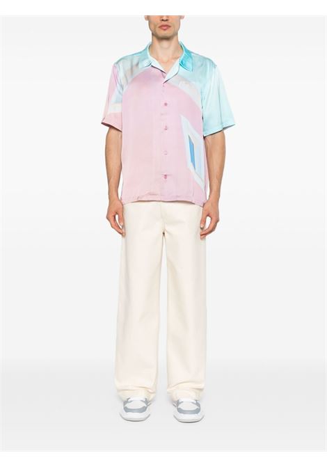 Camicia con stampa grafica in rosa di BLUE SKY INN - uomo BLUE SKY INN | BS2304SH099PKH